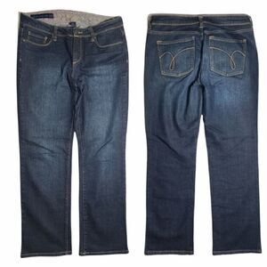Ashley Straight Leg Denim Blue Jeans